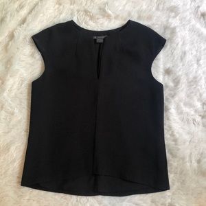 Armani Exchange black v cut blouse